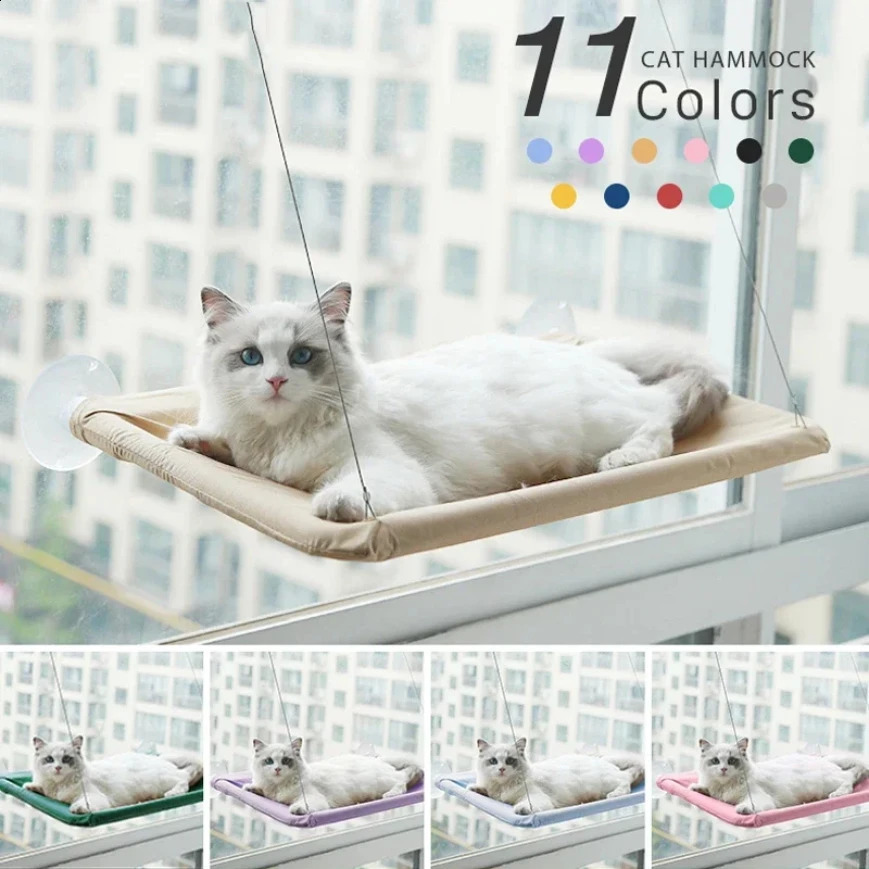 20KG capacity suspended cat hammock with sunroof seat suitable for large cats comfortable climbing frame pet accessories 250312