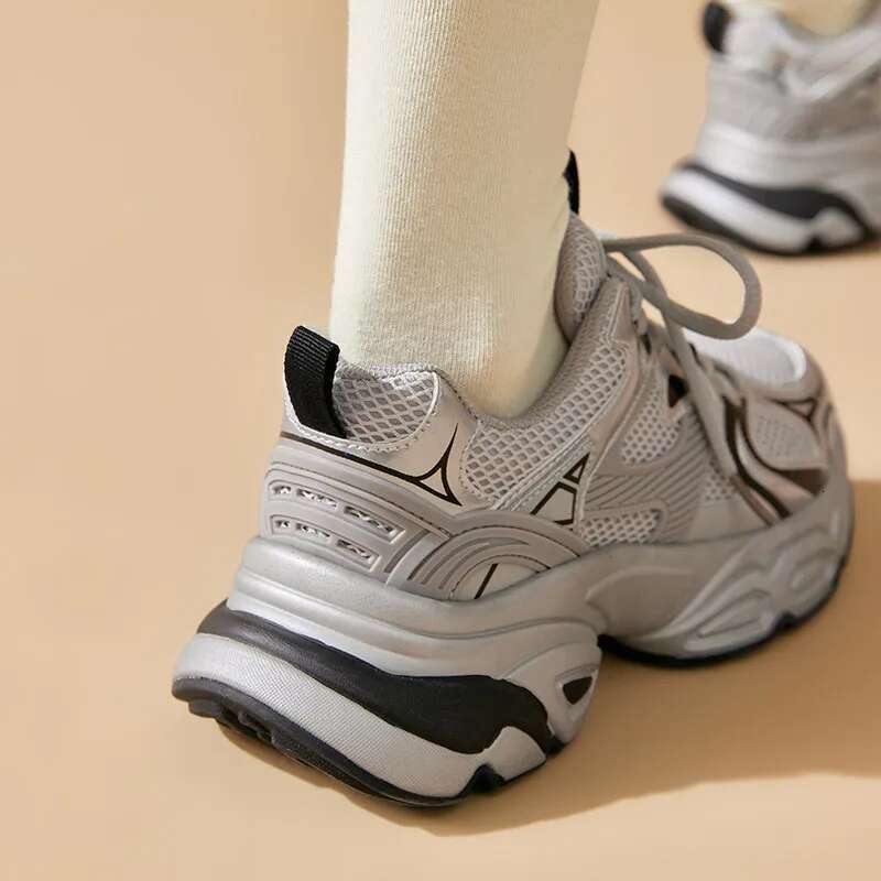 2025 With Box Designer shoes sneakers Women's mesh sneakers BEAUTODAY on thick sole