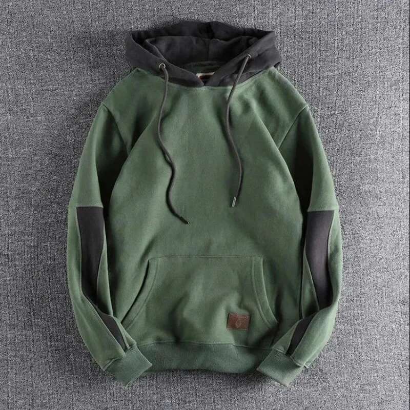 New In Men's Hooded Sweatshirt Haruku Fashion Autumn Overfit Aesthetic Cotton Male Hoodie One Piece Designer 90S Vintage Funny