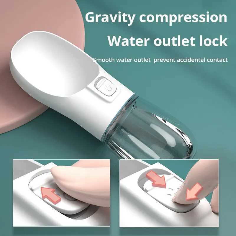 Pet Travel Water Bottle Portable Dog Water Bottle for Small Dog Bowl Outdoor Walking Puppy Cat Beverage Bowl Dog Supplies Y250319