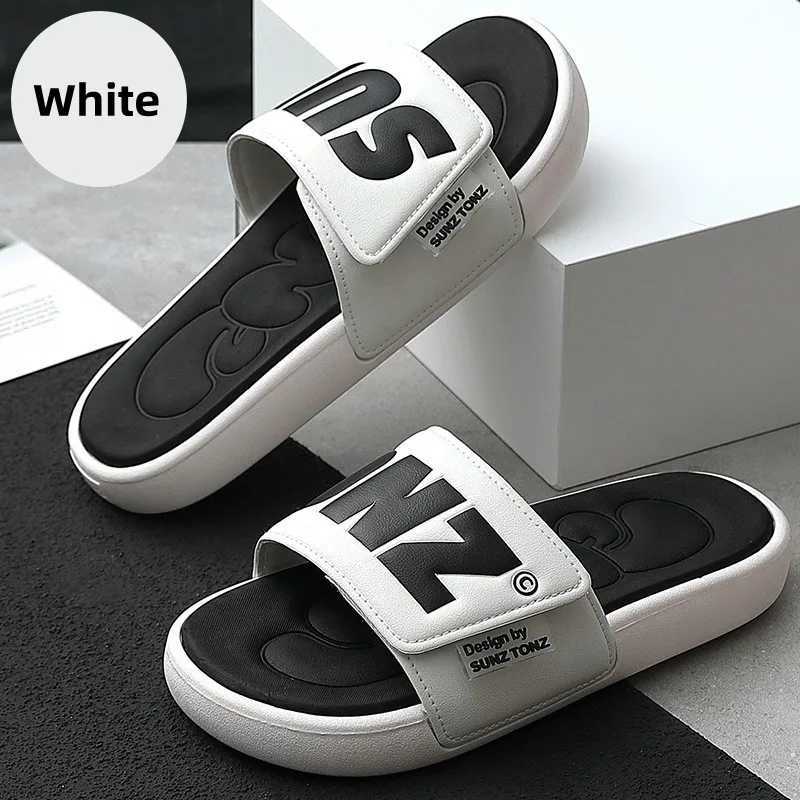 2025 New Fi Mens/Wen Summer Slippers Non slip Slippers Outdoor Beach Flip up Mens Home Comfortable Shoes Y250320