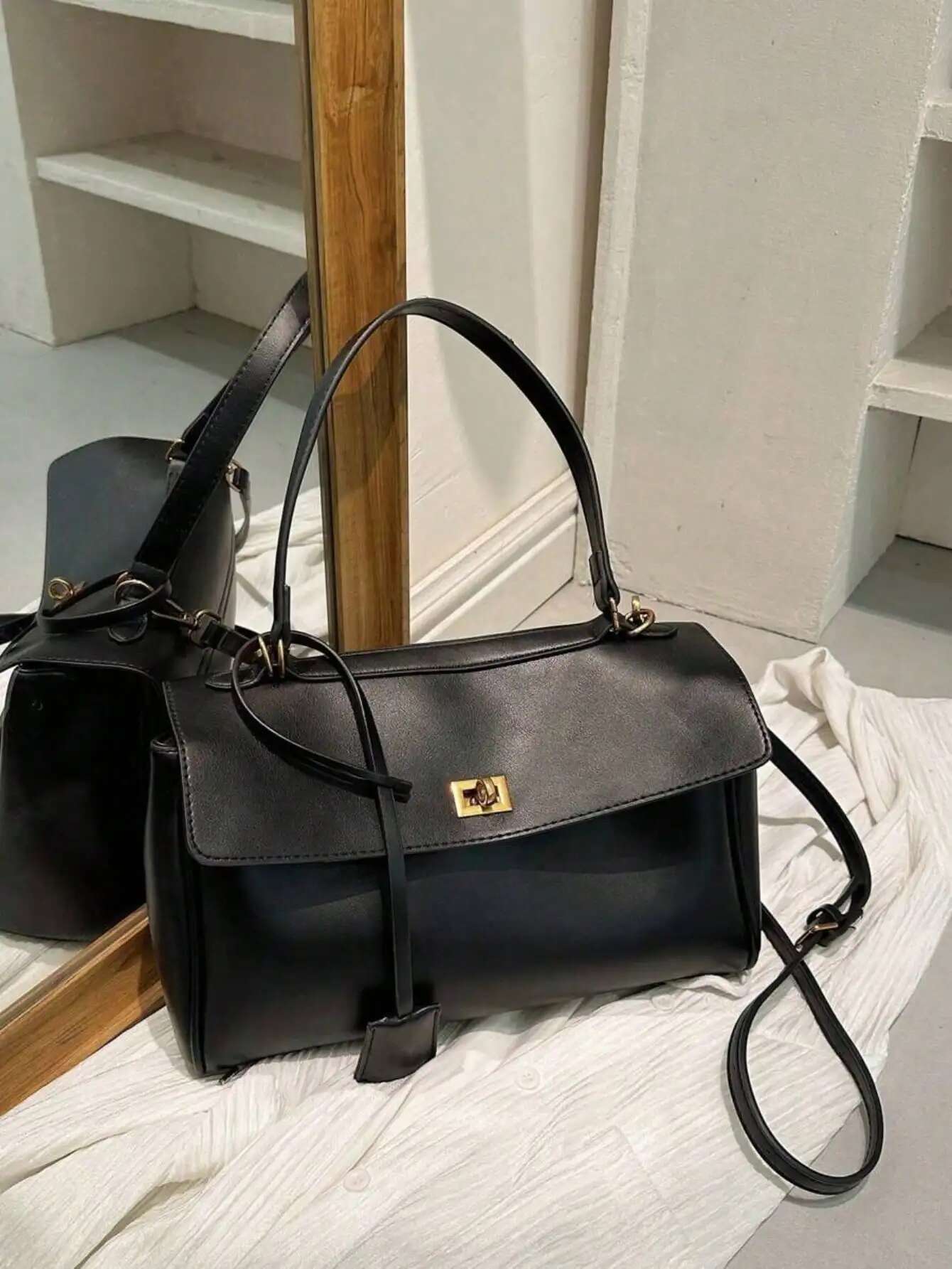 Fashionable Large Capacity Simple Vacation Style Casual & Urious One Shoulder Tote Bag, Multifunctional Shopping Bag