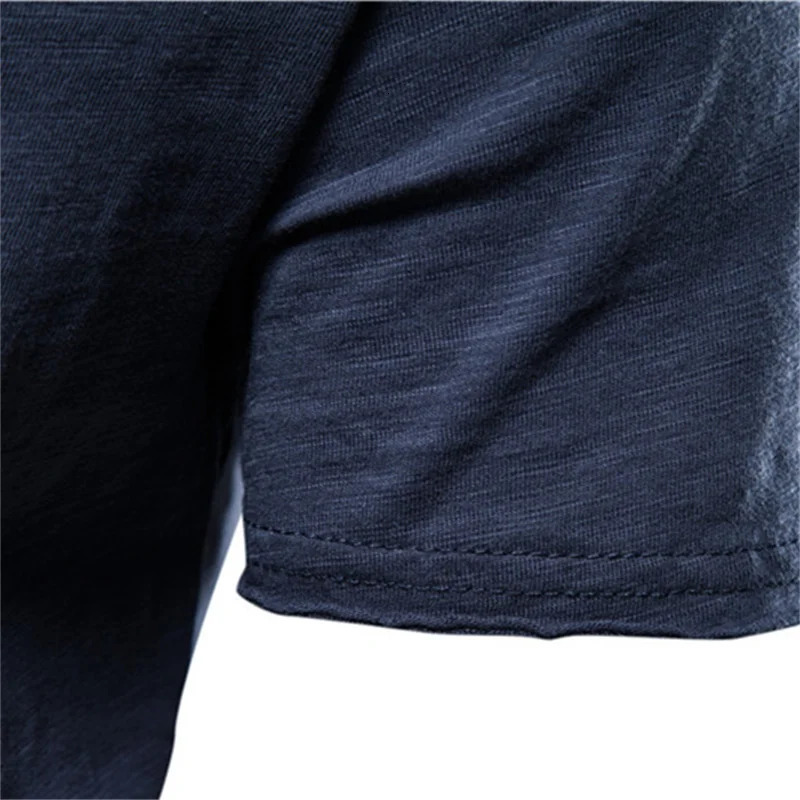 100 pure cotton mens Tshirt casual soft fitness summer thin home clothing Oneck short sleeved solid color 250320