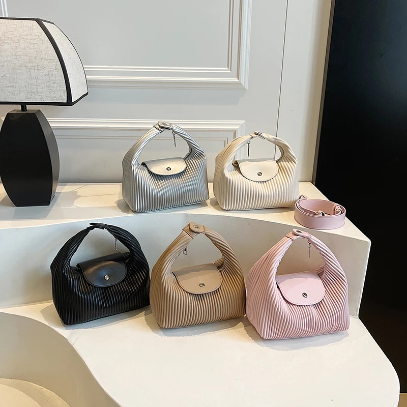 LEFTSIDE Fold Small Pu Leather Crossbody Bag for Women Korean Fashion Travel Tote Bag Females Handbags and Purses 250318