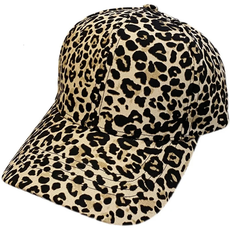 Hat Women British Retro Leopard Print Fashion Cap Korean Version of The Trend All Casual Visor Cap Baseball Caps Spring Autumn 250320