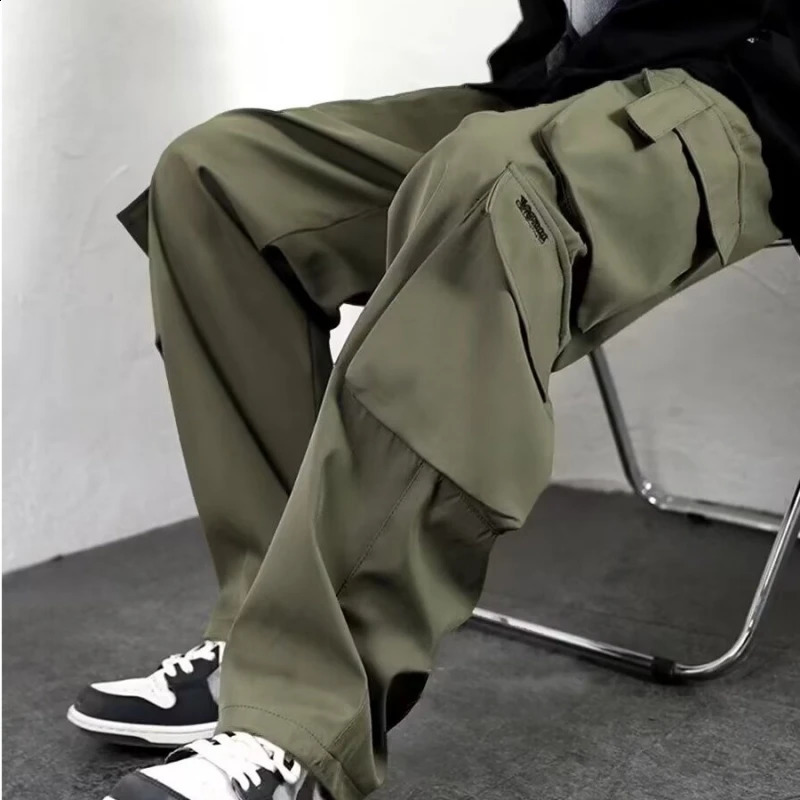Sports pants for men autumn freight Youngla fitness center largesized sports clothes Trousers loose fit 250319
