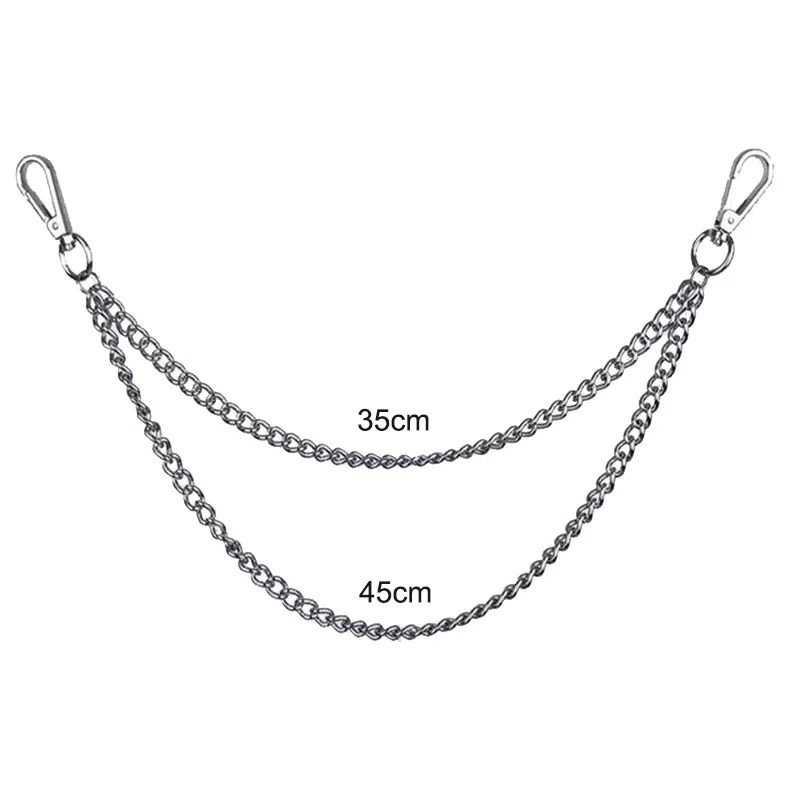 Metal Punk Rock Layered Chain Keychains for Men Women Waist Key Chain Wallet Jeans Hip-hop Pants Belt Chains Jewelry Accessories o250320