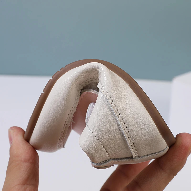 0-5 Years Baby Shoes For Boy Leather Toddler Children Barefoot Shoes Soft Sole Outdoor Kids Tennis Fashion Girls Sneakers 250319