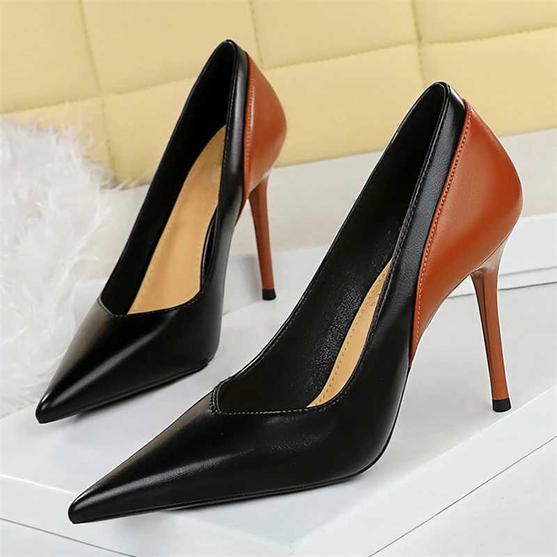 BIGTREE Spring Autumn Pointed Toe Wan Pumps Thin H Fi Party Ladies Shoes Womens Shoes Y250319
