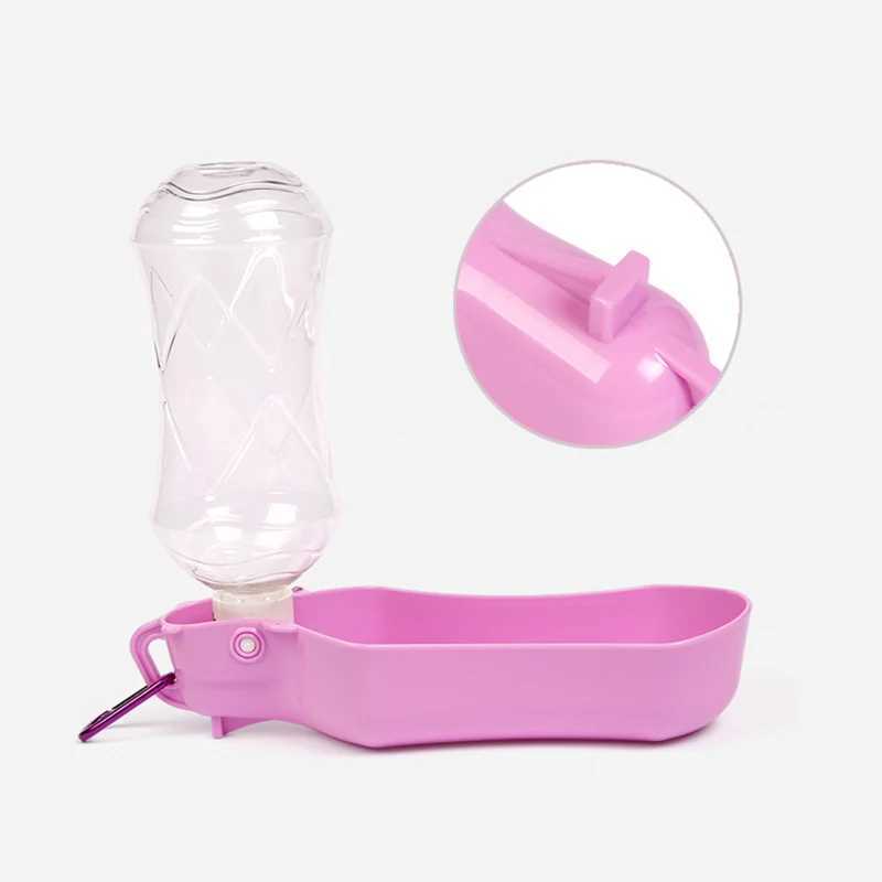 280 518ml foldable plastic pet dog water bottle used for dogs cats travel puppies beverage bowls outdoor pet water dispensers Y250319
