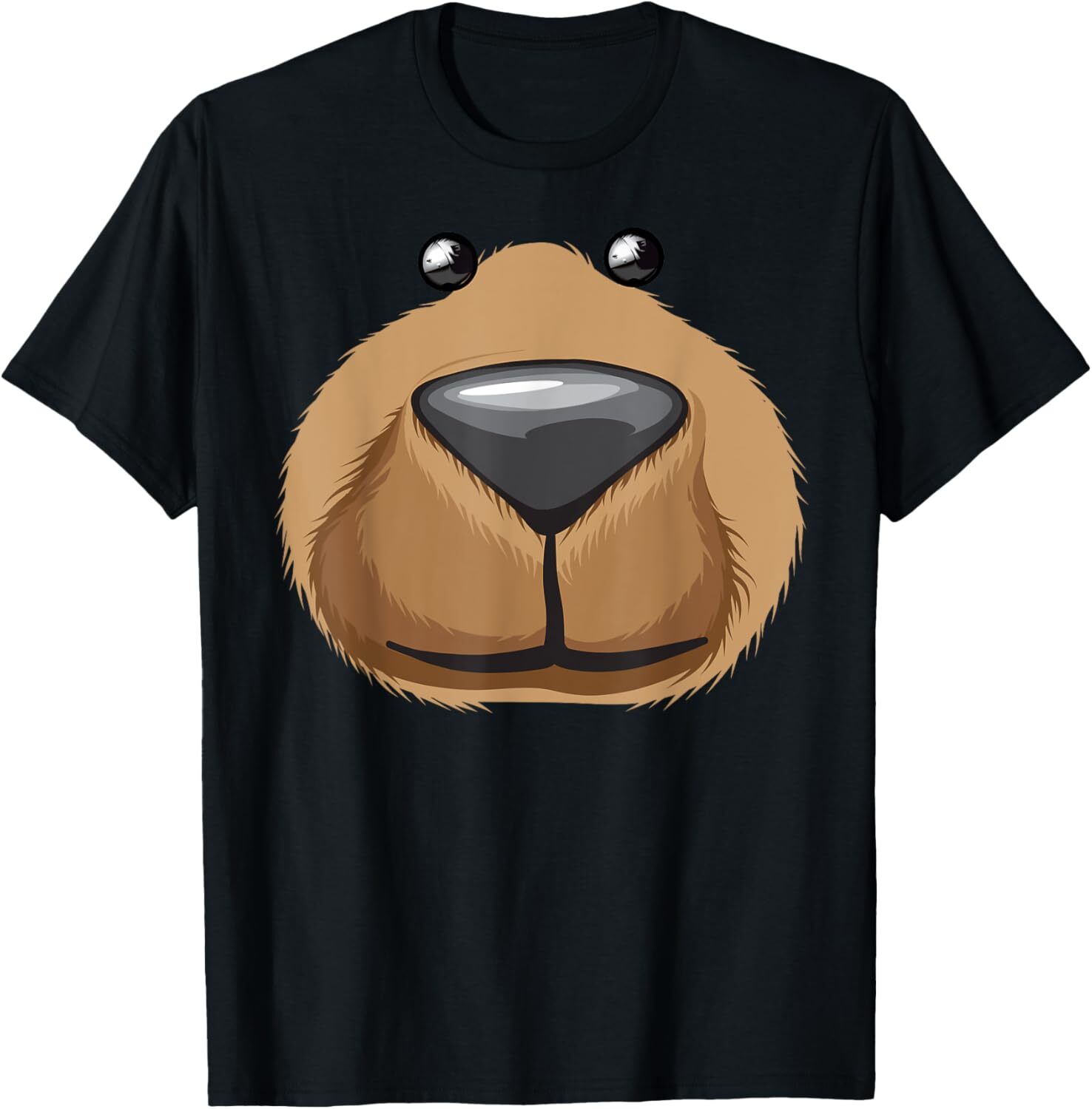 T shirt for Mens Cute Bear Face Costume Funny Halloween Teddy DIY Gift T-Shirt Shirts Tshirt Graphic Tee Casual Tops Clothes Short sleeve