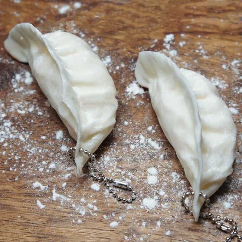 Simulated Dumpling Keychain Bag Pendant Cute Mini Toy Dumpling Simulated Food Decoration GiftXJ250319
