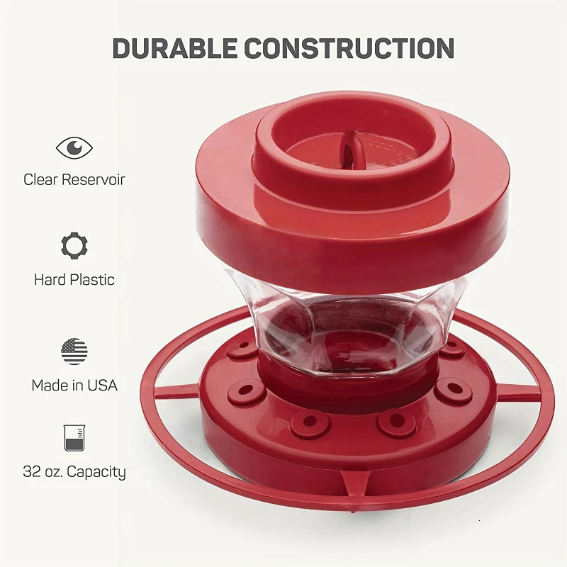 Bird feeder with 8 hanging feeding ports detachable hummingbird suitable for outdoor garden and courtyard bird feeders 250320