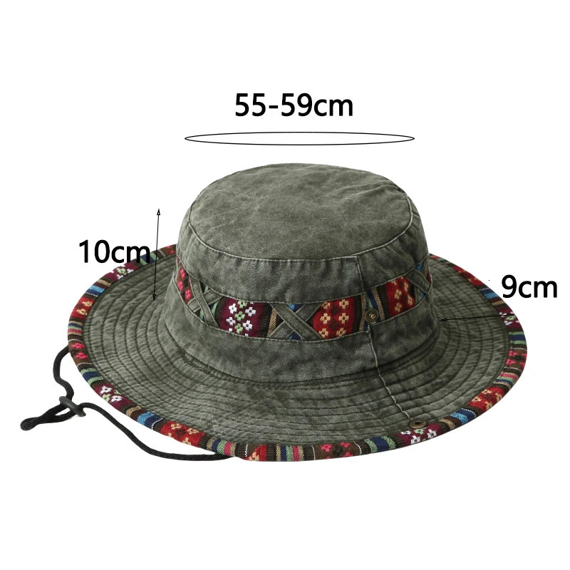 Fashion Summer Bucket Hat Outdoor Camping Cap Hiking Fishing Hats Fishing Accessories Bike Accessories Cowboy Hats Sun Caps 250320