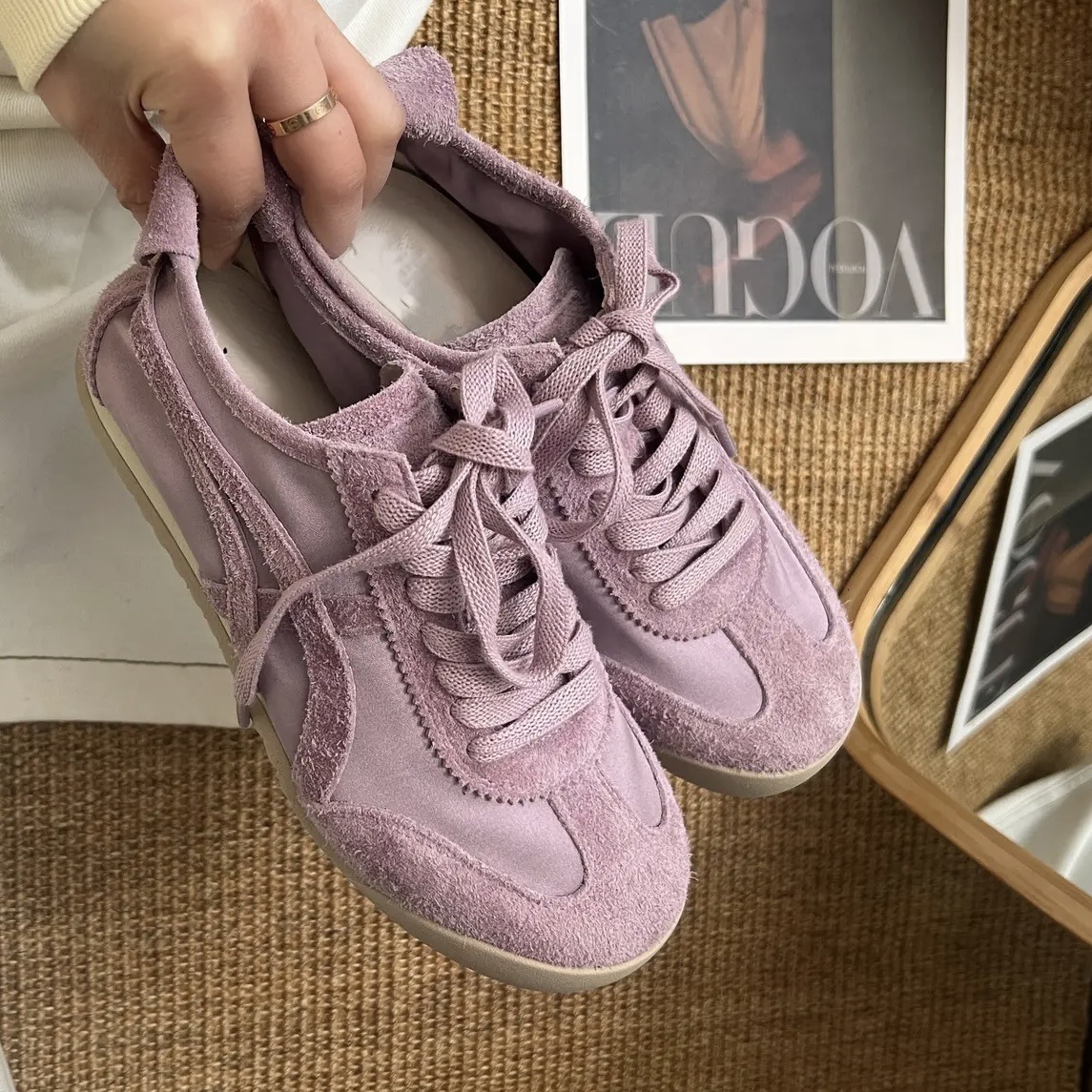 2025 new leather version German training women's spring leather niche multifunctional flat shoes designer fashionable casual sports shoes