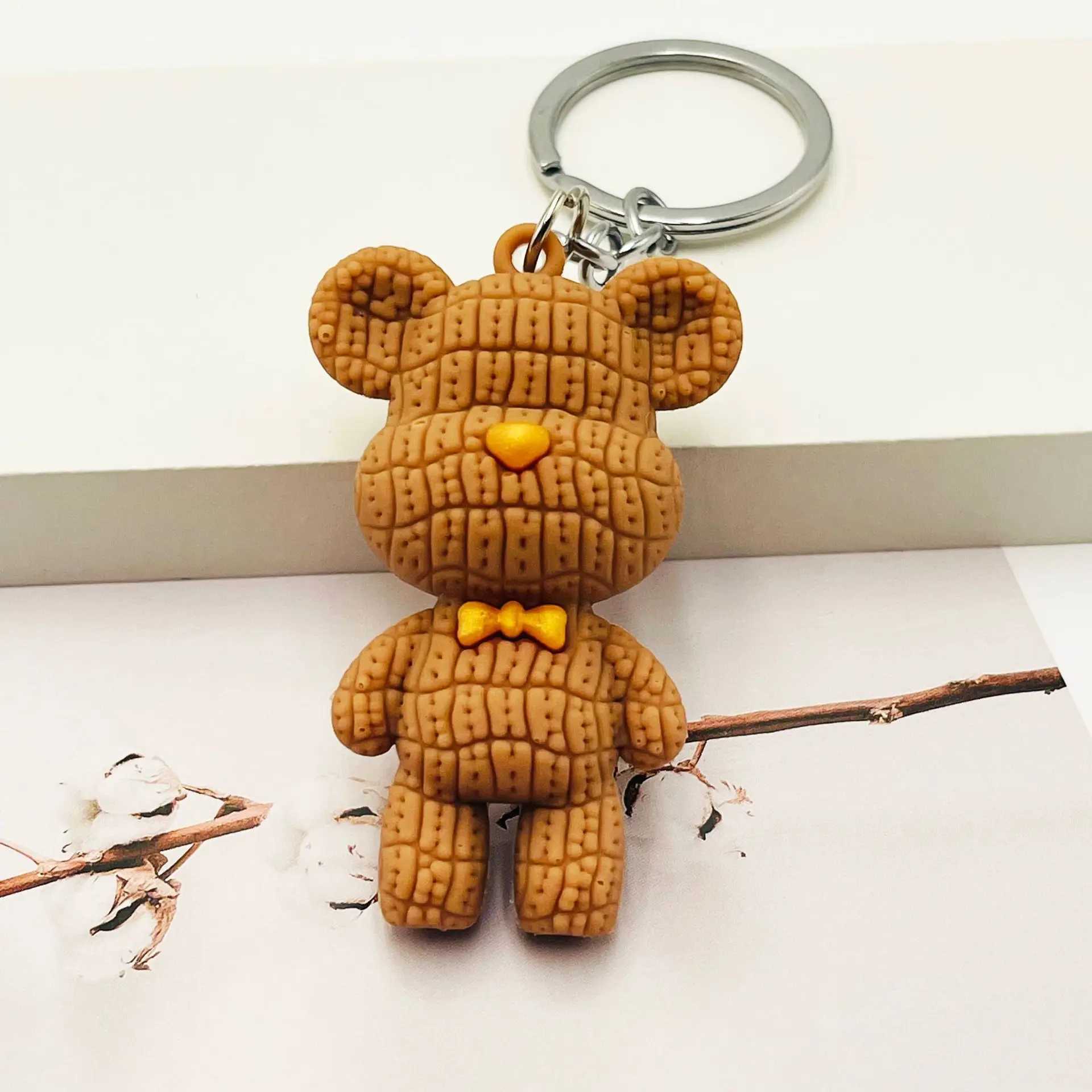 Plush Bear Violent Bear Keychain Girl Bag Pendant Stereo Doll Trend Gift WholesaleXJ250319