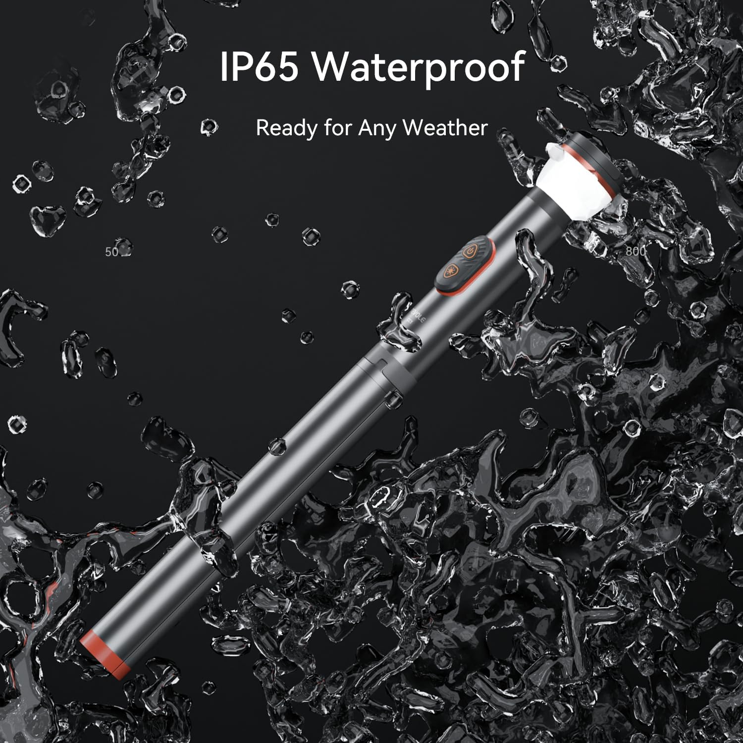 telescopicPX65 Waterproof Magnetic Telescopic Camping Lantern - Multi-Function Flashlight with Dimming Controls Ideal for Emergency, Outdoor & Hiking 