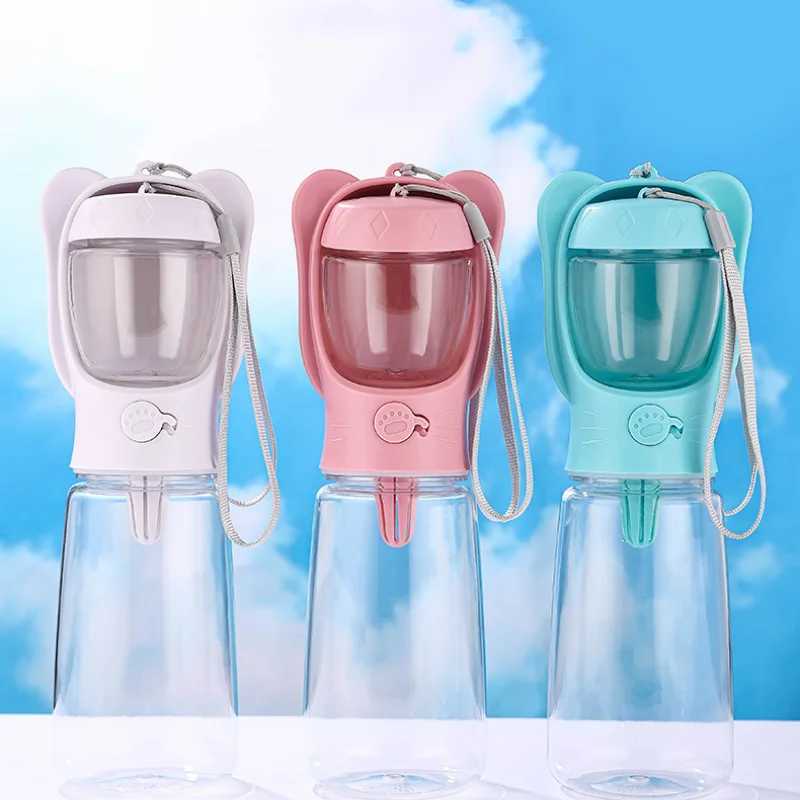 Portable dog drinking water bottle suitable for small dogs cats outdoor travel leak proof walking drinking bowls small dogs cat feeders pet supplies Y