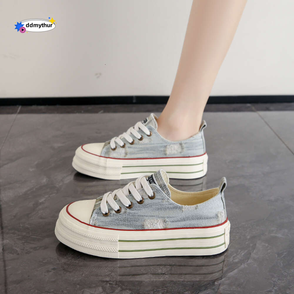 CRLAYDK 2024 Classic Women's Canvas Sneakers Lace Up Platform Casual Low Top Fashion Skate Walking Tennis for Ladies Loafers ddmythur