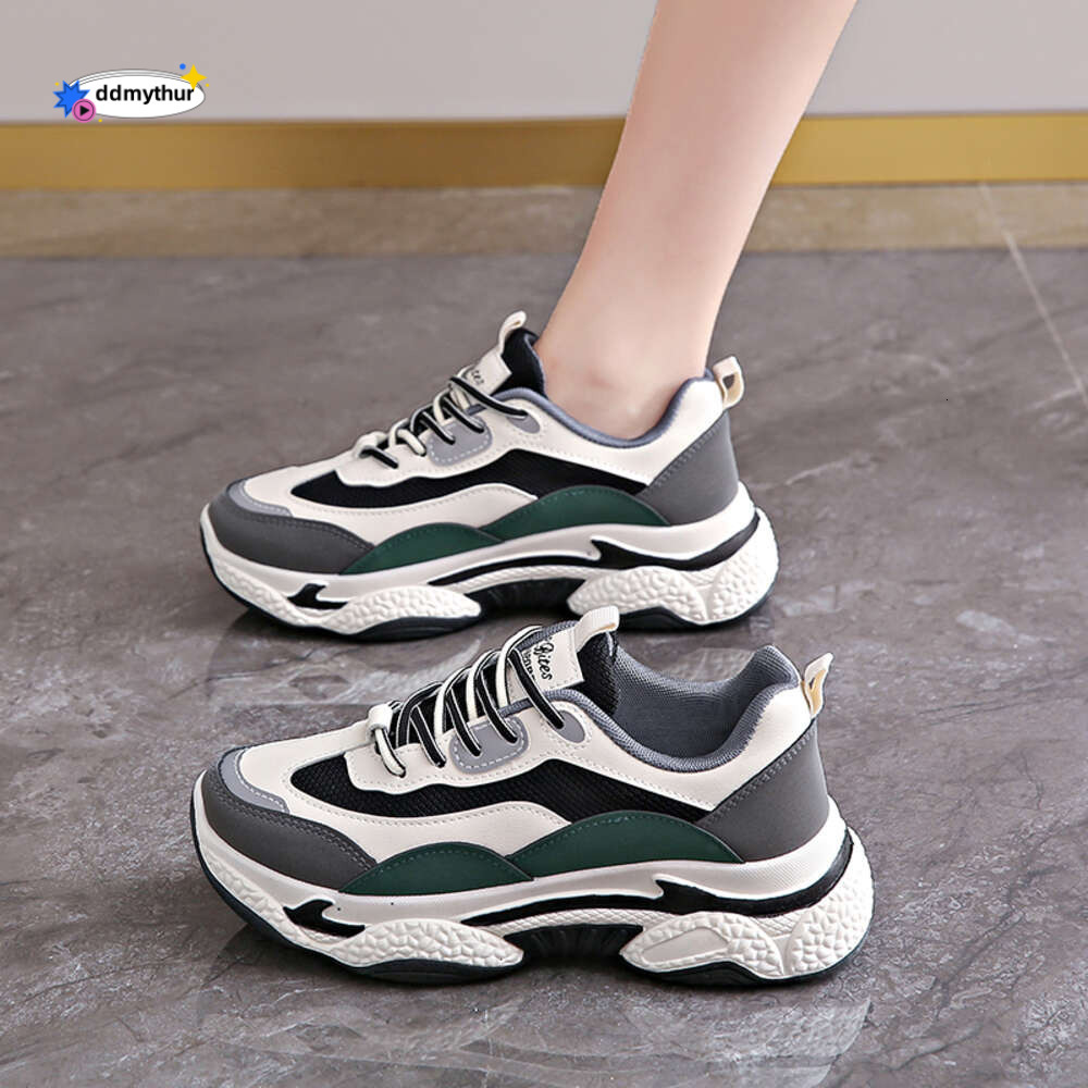CRLAYDK Women's Fashion Chunky Sneakers Lace Up Platform Casual Running Walking Shoes Comfortable Dad Breathable Sport Tennis ddmythur