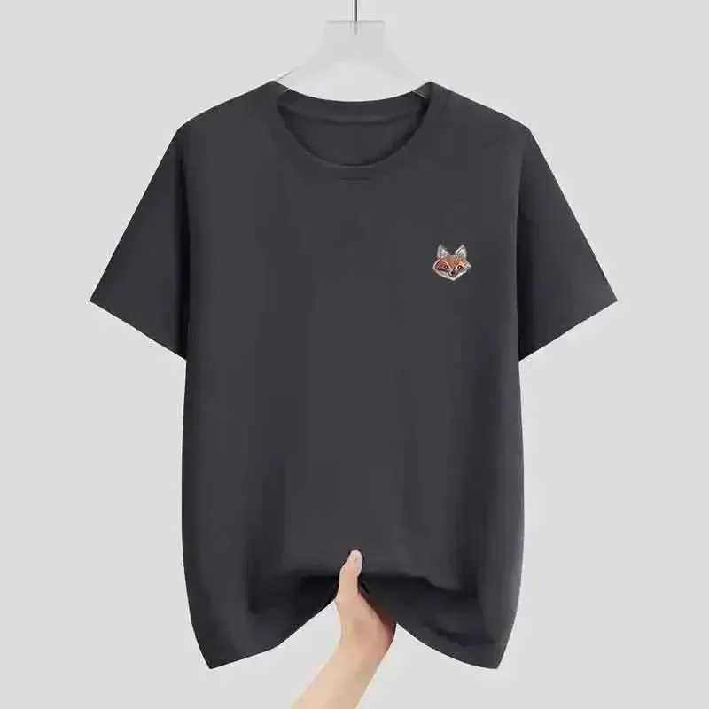 2025 Summer French Fashion Brand Fox Print Star Same Cotton T-shirt Summer Boys and Girls Short Sleeved Top T-shirtluxuryT250320