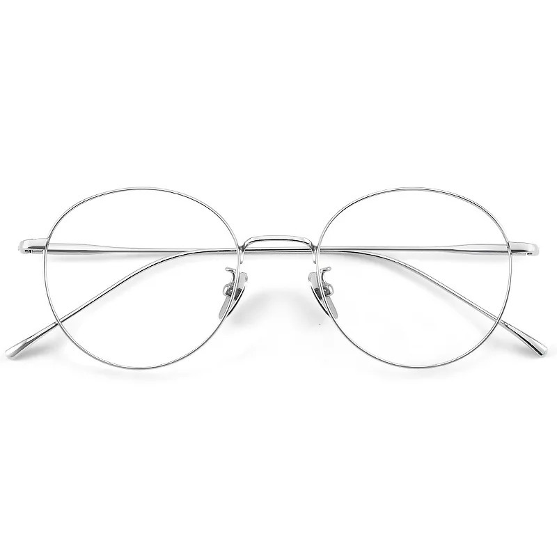 FIRADA Retro Comfortable Glasses Fashion Round Pure Glasses Prescription Glasses Frame Men ST1644 250228