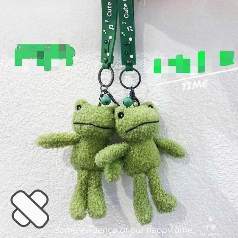 Cute Cartoon Animal Plush Toy Keychain Backpack Keychain Coin Bag Frog Accessories Gift Kawaii Car AccessoriesXJ250319