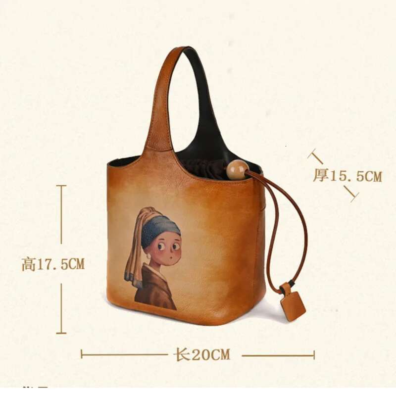 MOTAORA 2025 New Designer Women's Bucket Bag Vintage Cow Leather Drawstring Handbag Handmade Crossbody Purse In 3 Colors