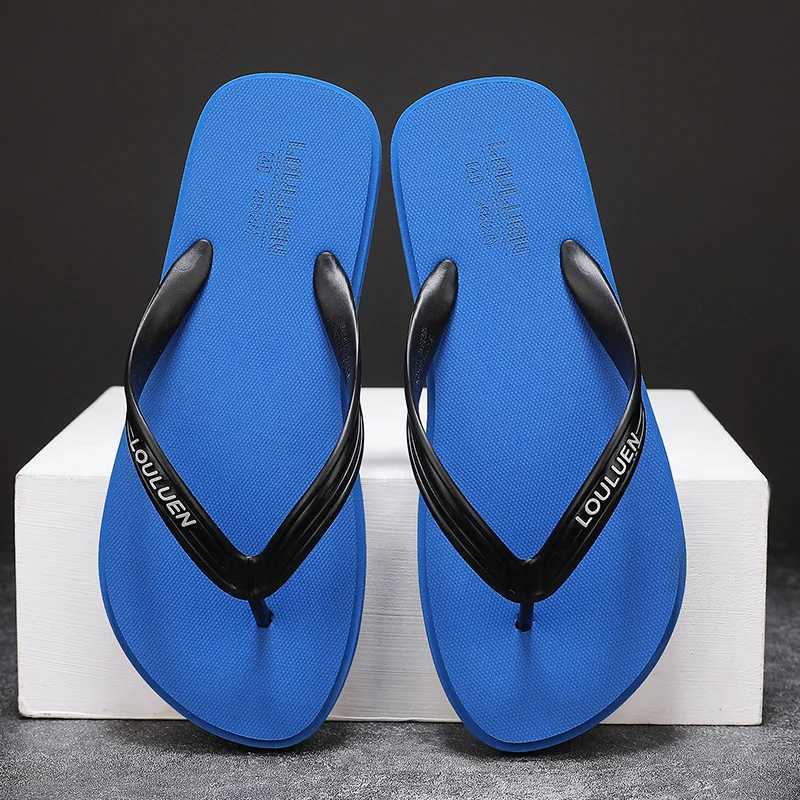 Mens soft bottom flip cover foldable open toe flip cover suitable for indoor and outdoor walking summer beach flip cover Y250320