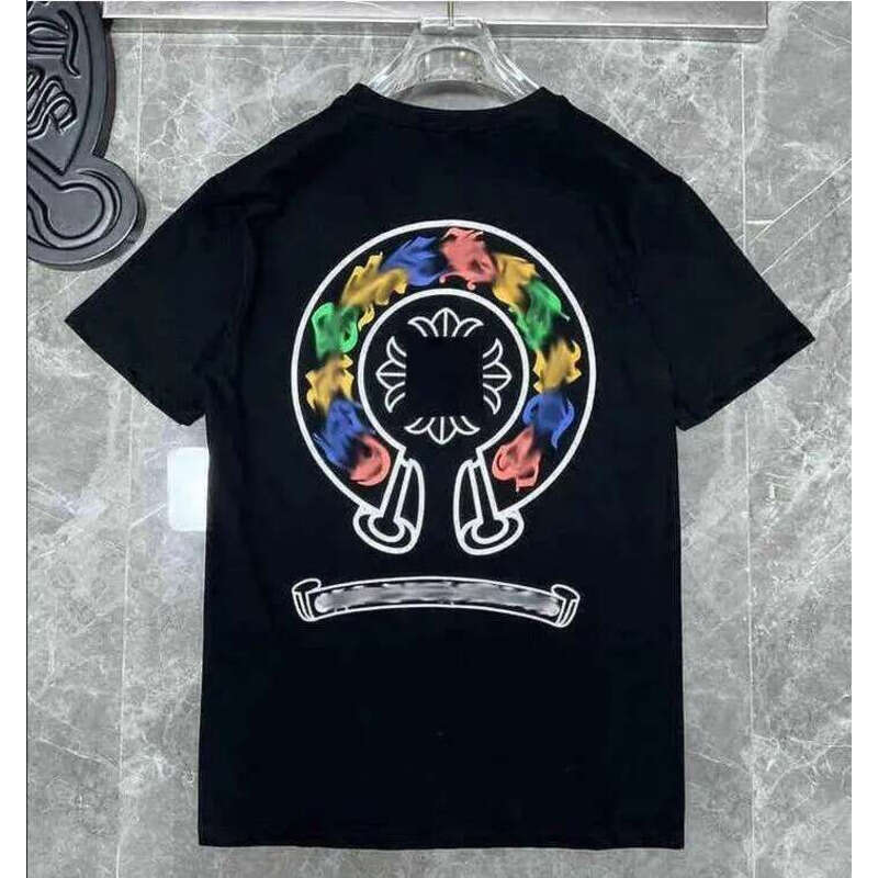 Mens Summer Printed t-shirt fashion Designer Man Chrome T Shirts Cotton Casual Tees Short Sleeve Hip Hop Streetwear Tshirts e21