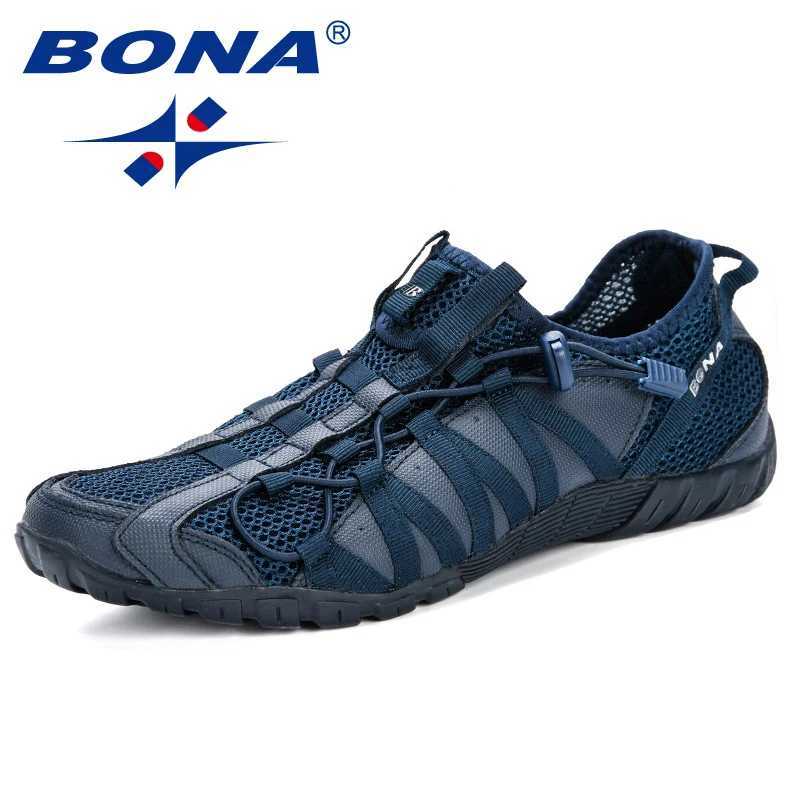 BONA New Mens Running Shoes Lace Sports Shoes Outdoor Walking Slow Running Sports Shoes ComfortableW250320