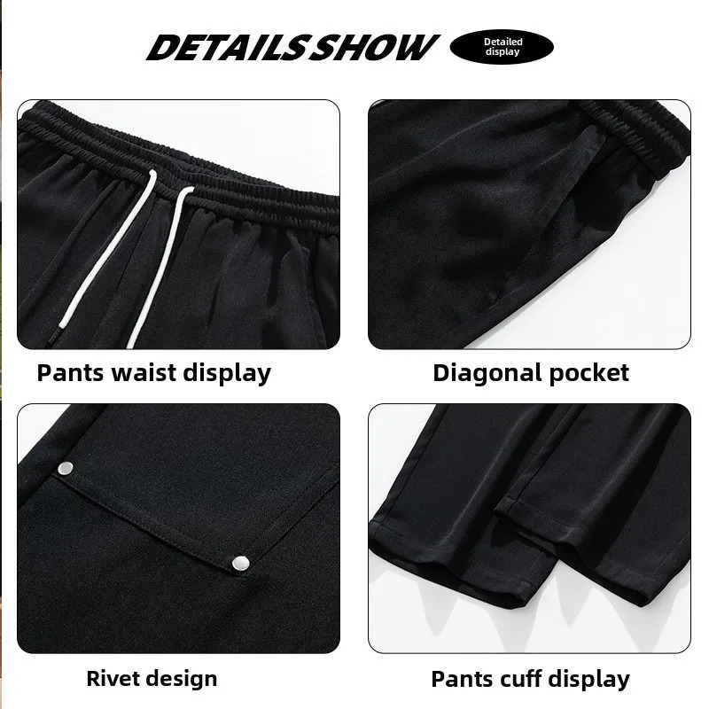 American style mens fashion autumn freight pants casual scene 250317