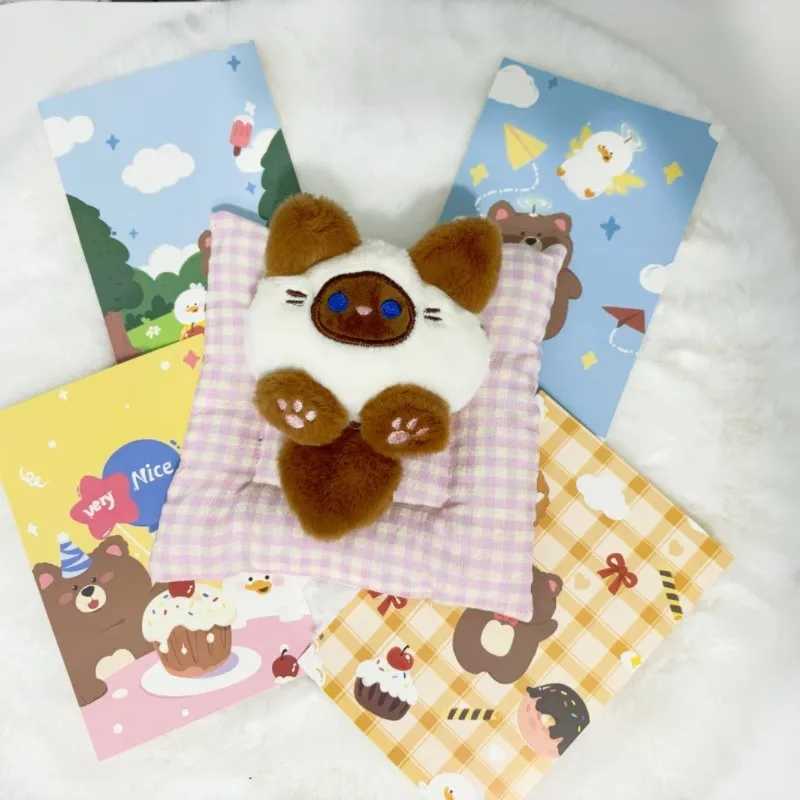Kawaii Cat Plush Doll Cartoon Soft Fill Plush Girl Bag Keychain Pendant Toy Decoration GiftXJ250319