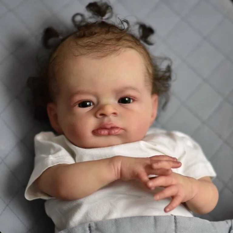 NPK 19 inch Life Regeneration Baby Lanny Doll Real Baby Doll Art Production 3D Skin Life Baby Collection Doll W250320