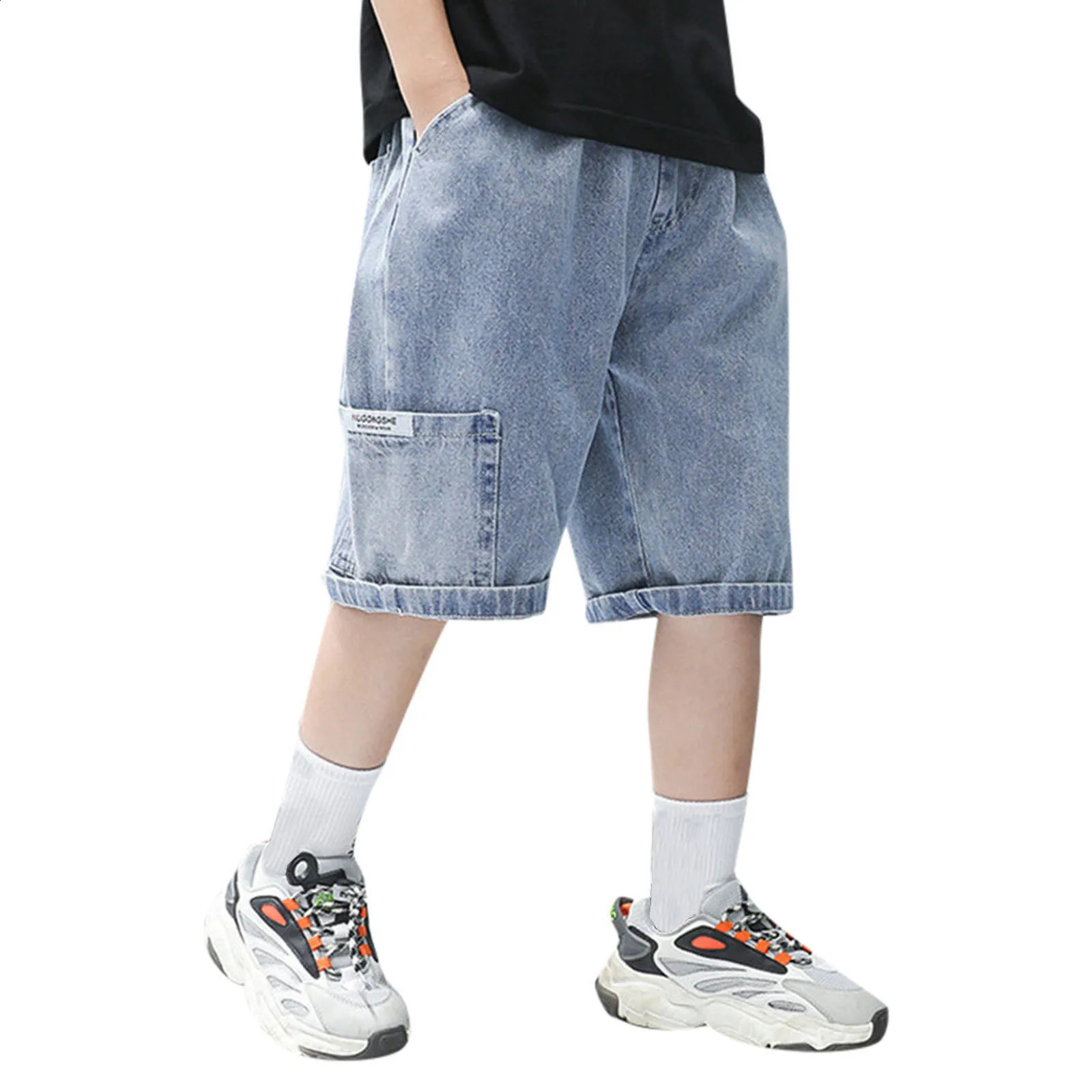 2 Year Clothes Boy Boys Denim Shorts Straight Jeans Summer Casual Short With Pocket Pant 250312