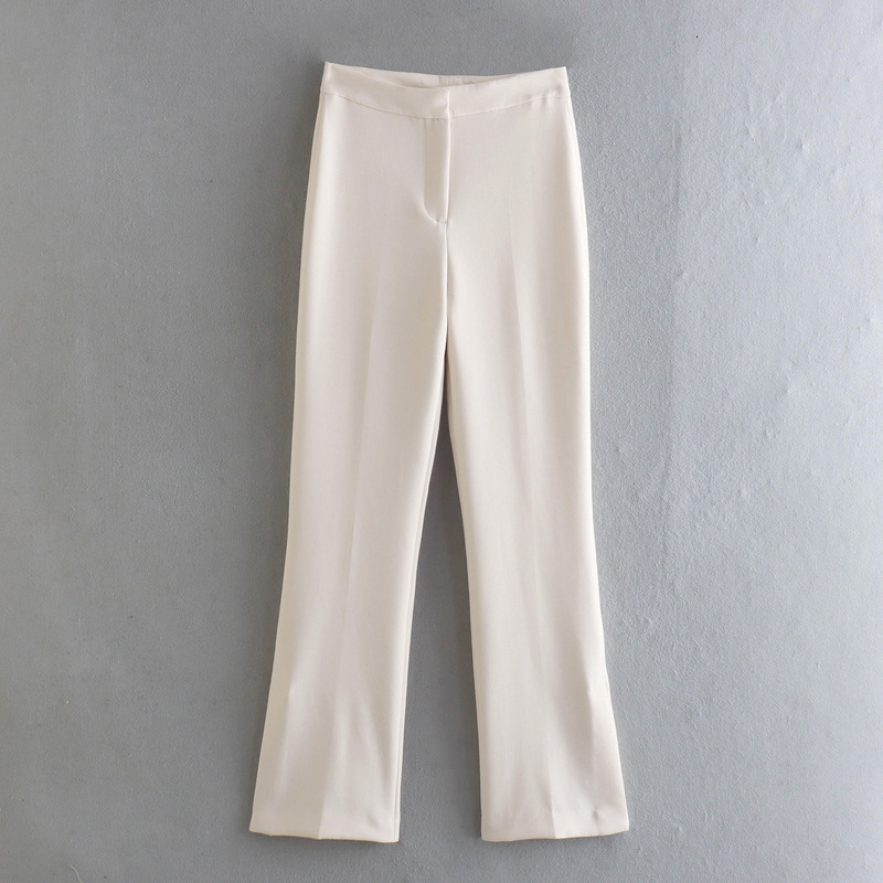 Y2k New Women's Flip Decoration Underwear Tank Top+Split Leg Straight Leg Pants E47072/73