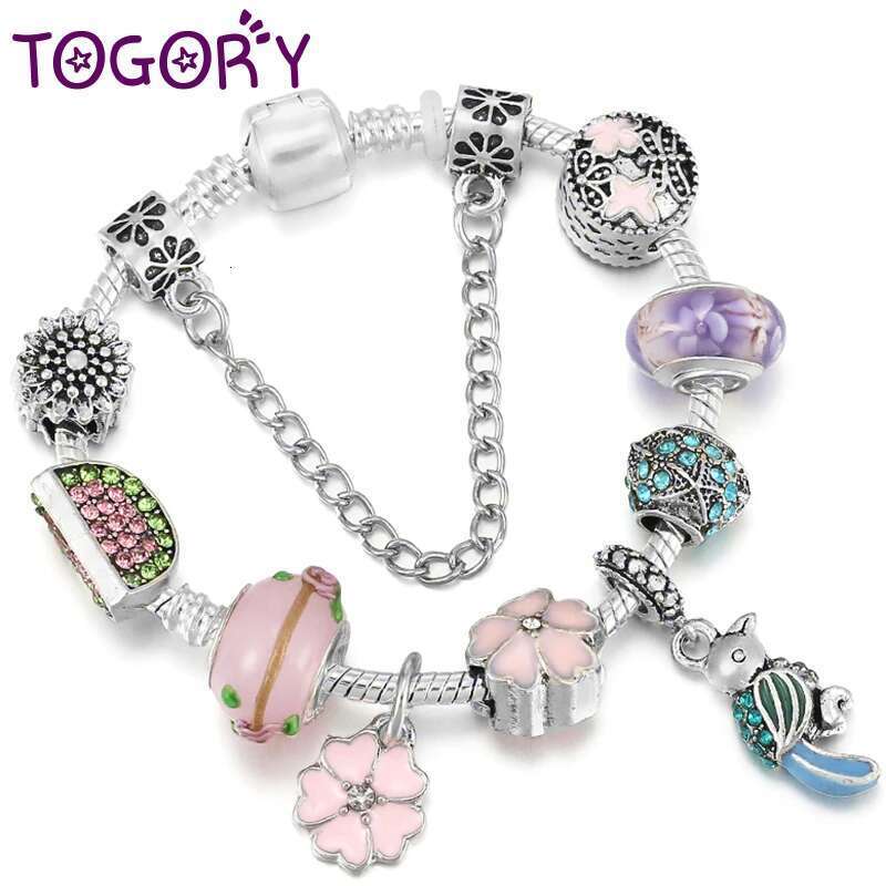 Classic Silver Plated Woodpecker Pendant Charm Bracelets DIY Brand Bracelet For Women Men 2021 New Jewelry Gift Special Offer
