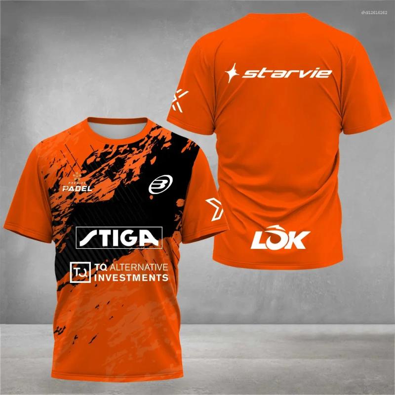Men's T Shirts 2025 Green Padel Breathable Quick Dry Tennis Short Sleeved T-Shirts Sportswears Fitness Clothing Badminton Tops Y2k