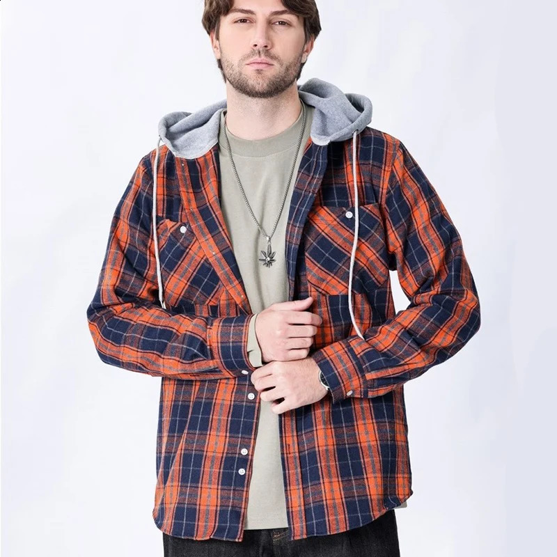 mens plain weave shirt long sleeved casual flannel loose jacket fashionable street style sportswear clothing 250317