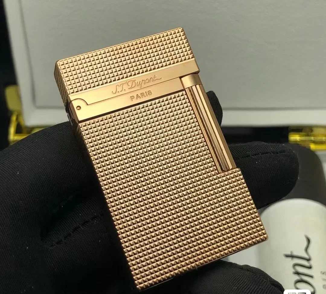 S.T. Dupont lighter classic Paris nail style crisp sound lighter top manufacturer quality gift for menC250319