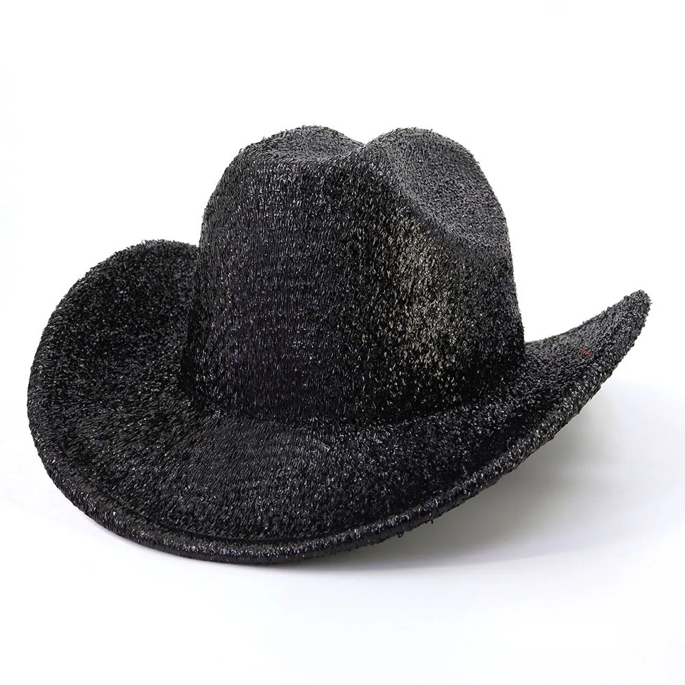 Western Cowboy Hat Winter Autumn Woolen Fedora Hat Sombrero Hombre Wide Brim Cowgirl Jazz Felt Cap for Gentleman Lady 250320