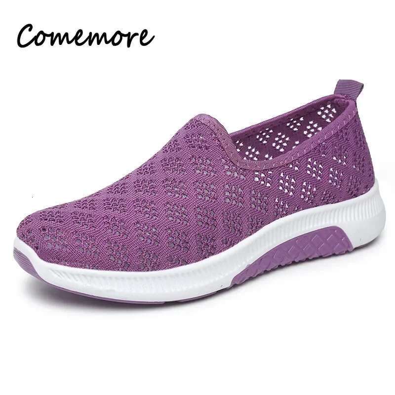 NEW Summer Korean Mesh Comfortable Women Shoes Breathable Hollow Sports Walking Sneakers Casual Flat Ladies