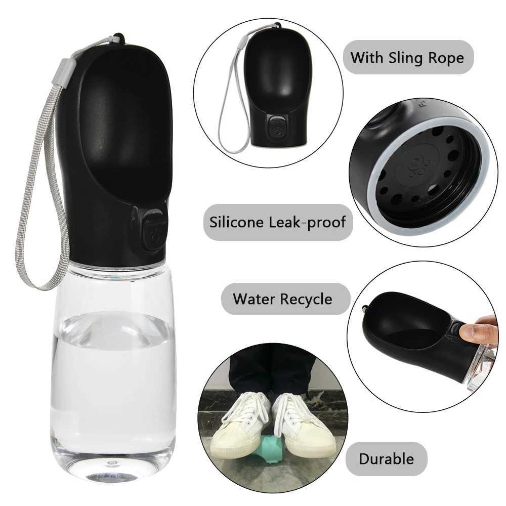550ml pet dog water bottle portable water dispenser suitable for dogs cats travel walking Chihuahua laboratory water bowls and small dog supplies Y250