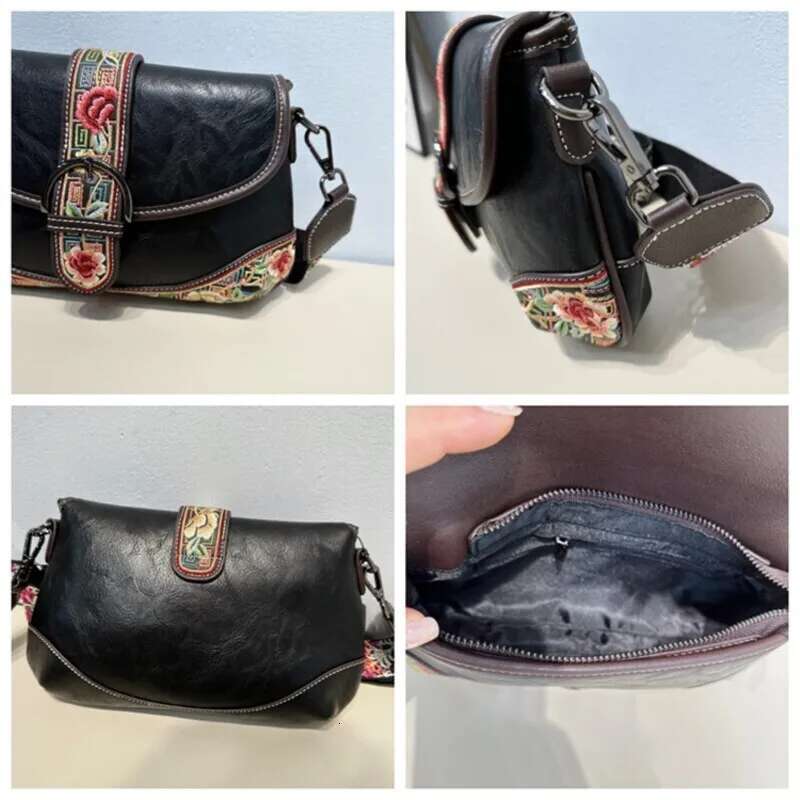 MOTAORA Embroidered Vegan Leather Women Shoulder Bag Retro Elegant Ladies Messenger Bags Female Purse Sac Main Femme 2025 New