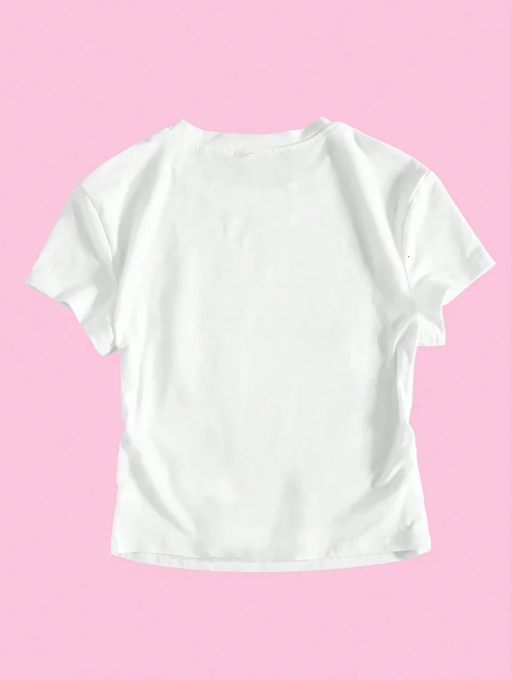 Women Y2k Crop Top Purple Butterfly Graphic Cropped T-Shirt For Summer Short Sleeve Fashion s Tees Round Neck Tshirts 250320