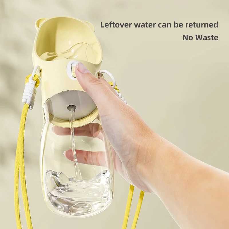 HOOPET Dog Outdoor Water Bowl Portable Drinker Dog Water Bottle Pet Walking Mug Puppy Outdoor Drinking Outdoor Feeding Water Y250319