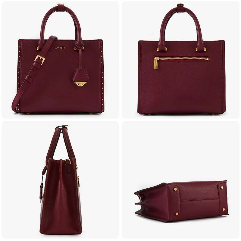 LA FESTIN New Women Leather Tote Bags Multifunctional Versatile Ladies Fashion Shoulder Crossbody Designer Handbag