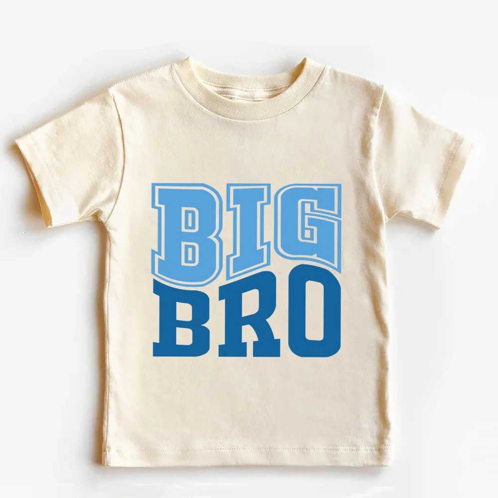 BIG SIS/LIL SIS Printed Vintage Childrens T-shirt Short Sleeve Round Neck Casual T-shirt sisters Vintage Family Matching SetT250320