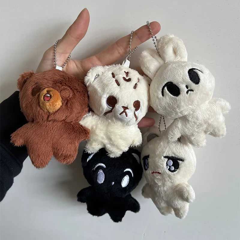 1 Kpop cartoon cheetah Lee Doyoung tag identical plush keychain Q-shaped mini Gomdo Lee Taeyong keychain bag pendantXJ250319