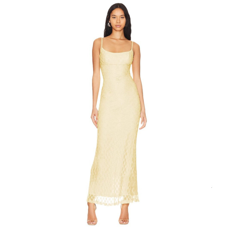 2024 Summer High End Temperament Pure Desire Style Evening Dress Slimming Strap Skirt For Women